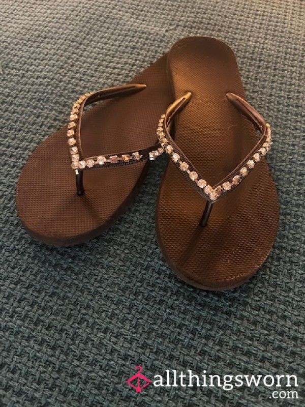 Black Flip Flops