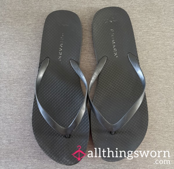 Black Flip Flops
