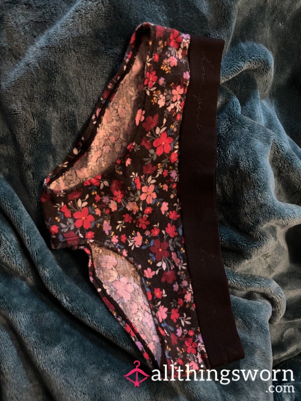 Black Flor*l Pink By Victoria's Secret