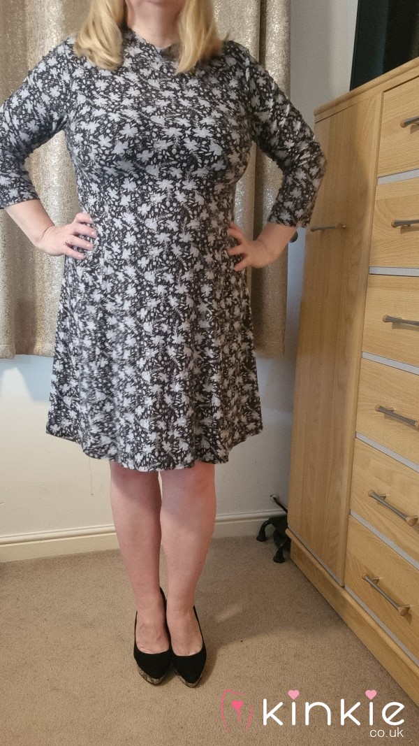 Black Flower Dress