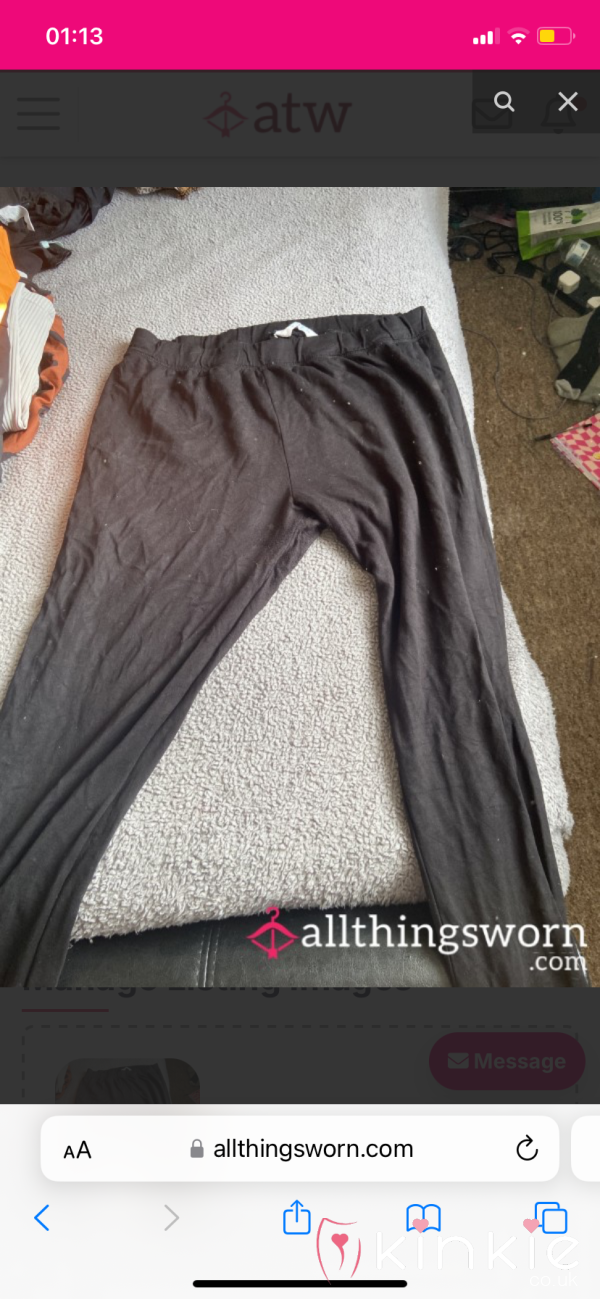 Black Fluffy Leggings