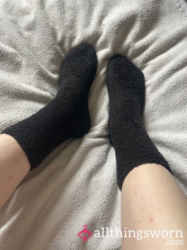 Black Fluffy Smelly Socks