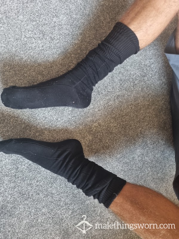 Black Footy Socks Filled With Masculine Scent To Corrupt Your Brain