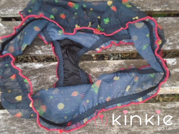 🌀Black Frilly Patterned Panties