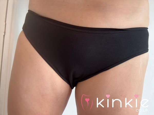 BLACK FULL BOTTOM COTTON KNICKERS WORN FOR 48 HOURS 5 STAR ⭐ ⭐️⭐️⭐️⭐️ REVIEWS