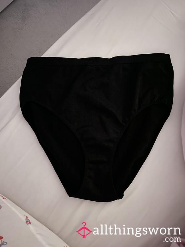 Black Full Coverage High Waisted Panties