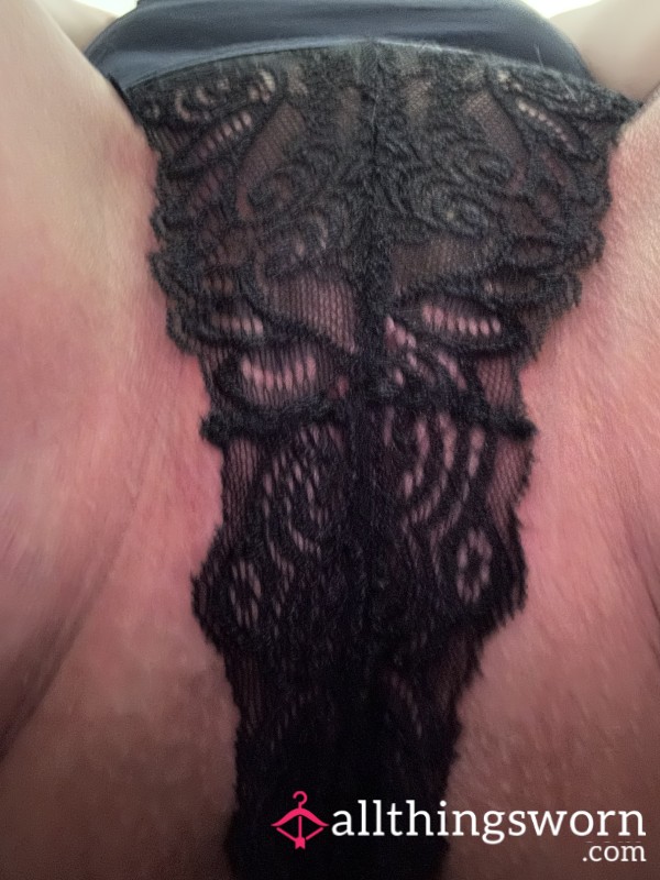 Black Full Lacey Panties – Drenched In Desire
