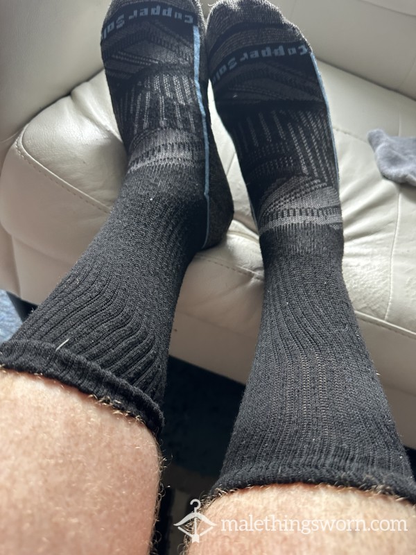 Black Full Length Socks