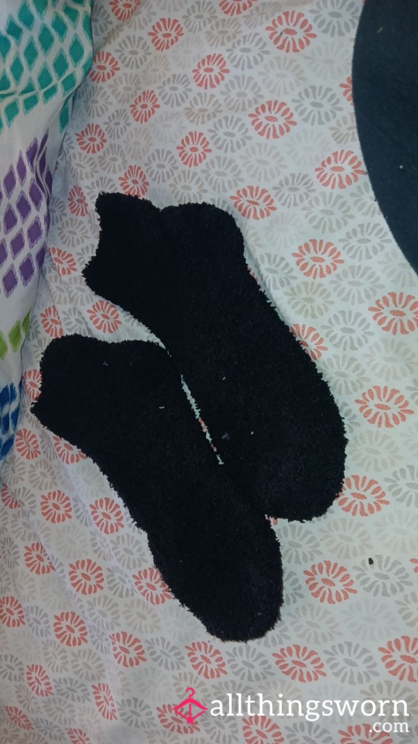 Black Fuzzy Socks