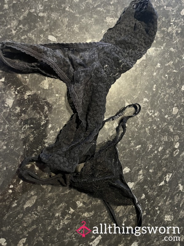 Black G String And Thong
