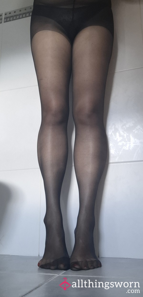 Black Gloss 10 Denier Tights