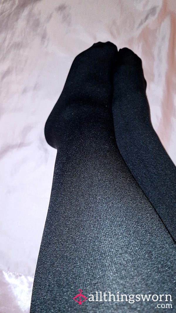 Black Glossy Tights