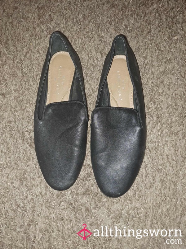 Black Goth Flats - Size 6
