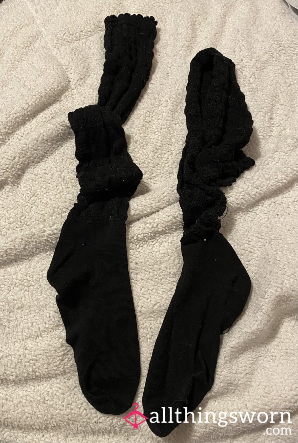 Black Gothic Thigh Highs
