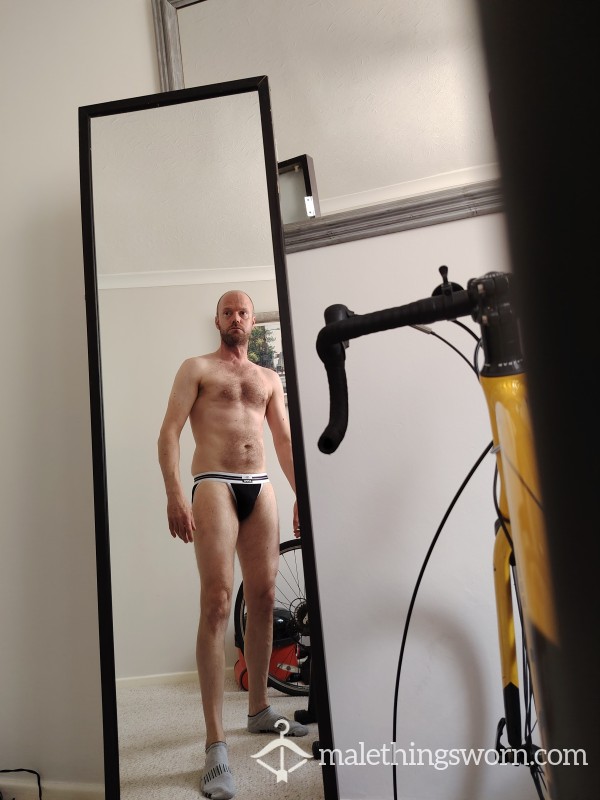 Black GTPK Briefs Worn Two Days. Pi*s Dribble And C*m