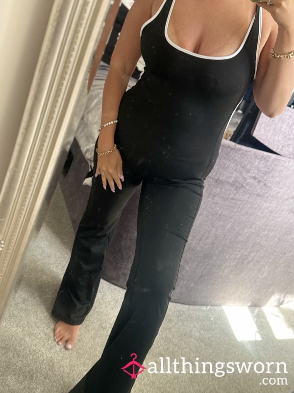 🖤 BLACK GYM ALL-IN-ONE - SWEATY & WORN 🖤