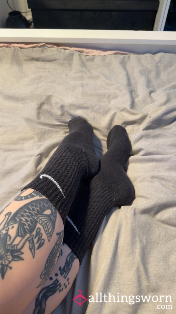 Black Gym Nike Socks-48hr🖤