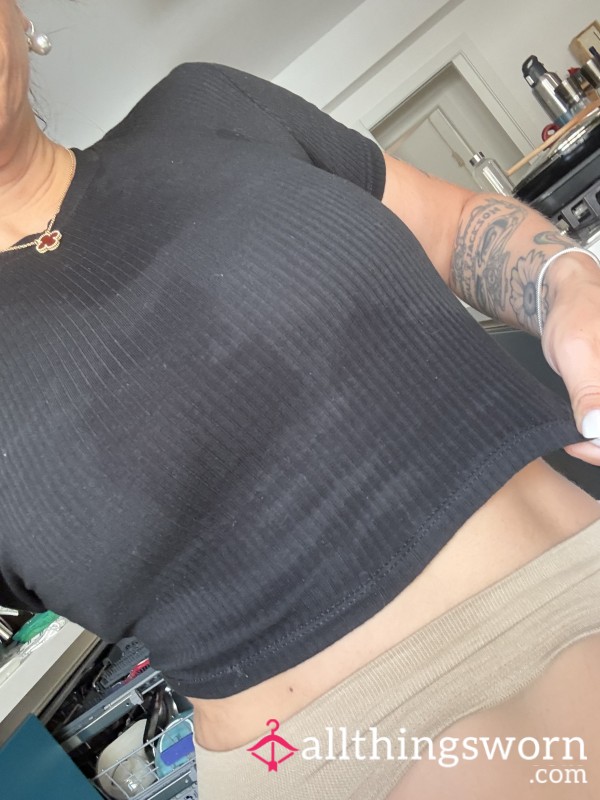 Black Gym Wear Crop Top 3 Training Sessions
