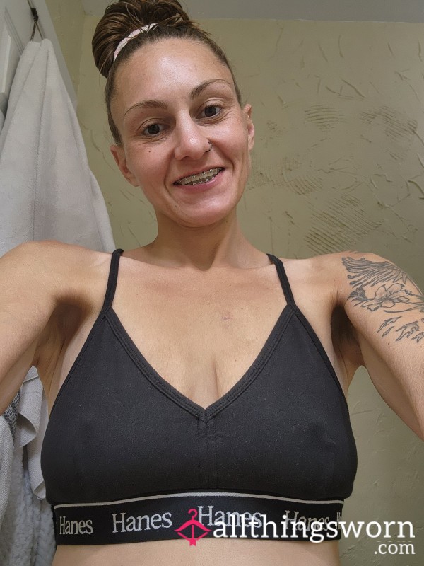 Black Hanes Bralette