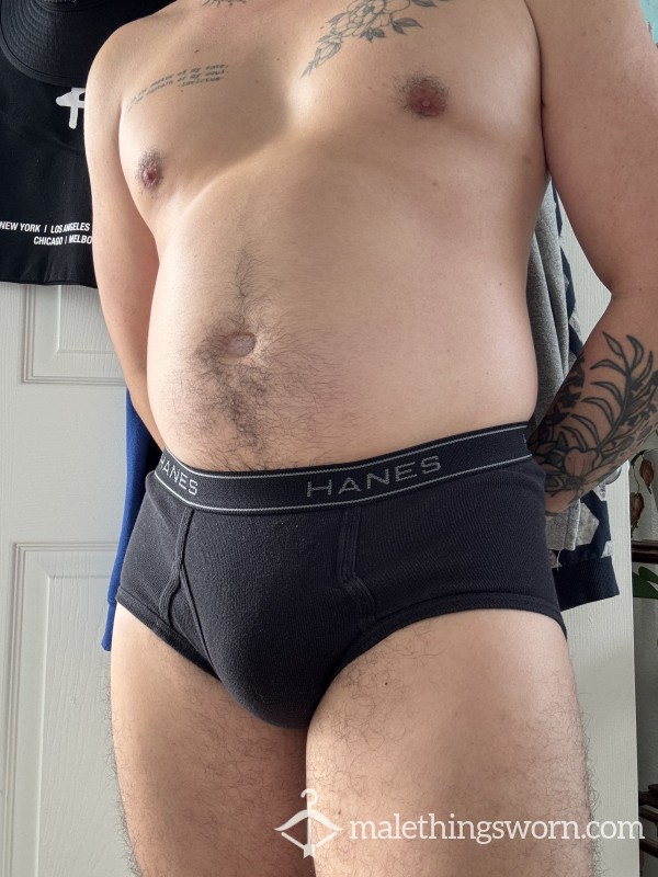 Black Hanes Briefs