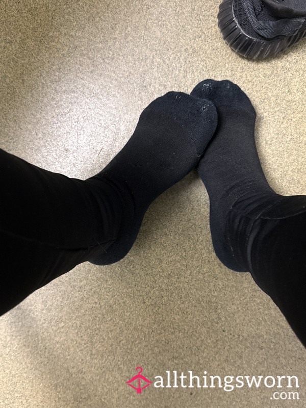 Black Hanes Well When Work Socks