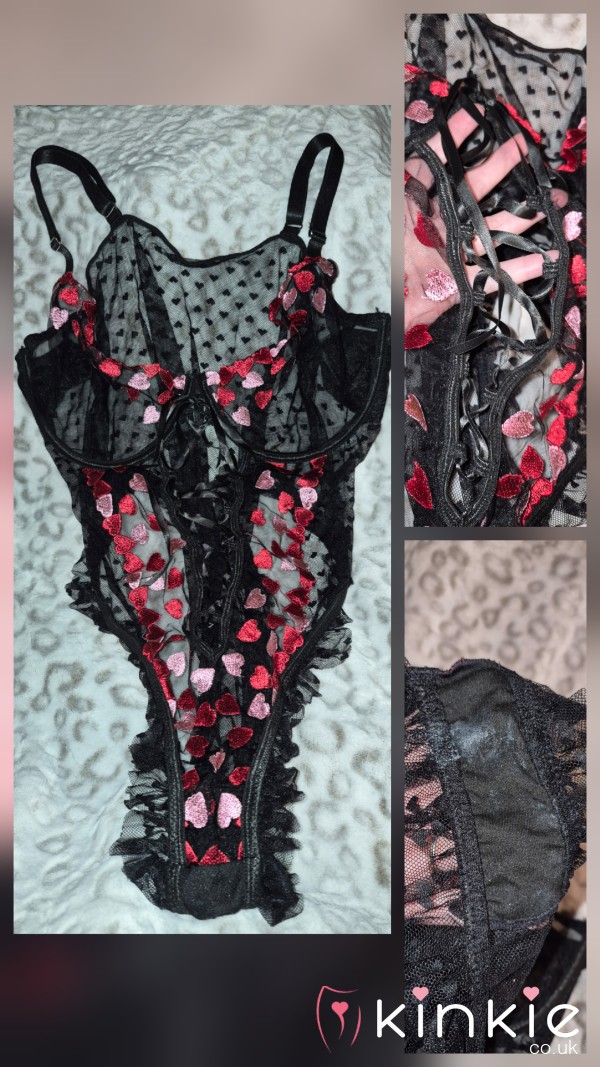 Black Hearts Stained Lingerie