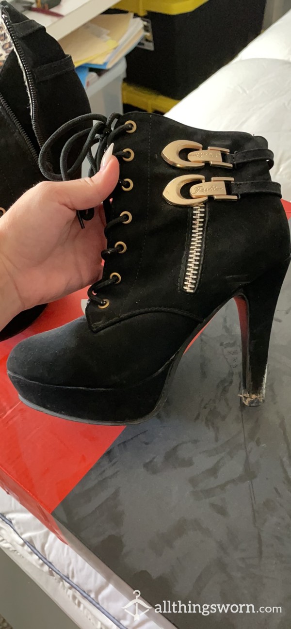 Black Heeled Boots