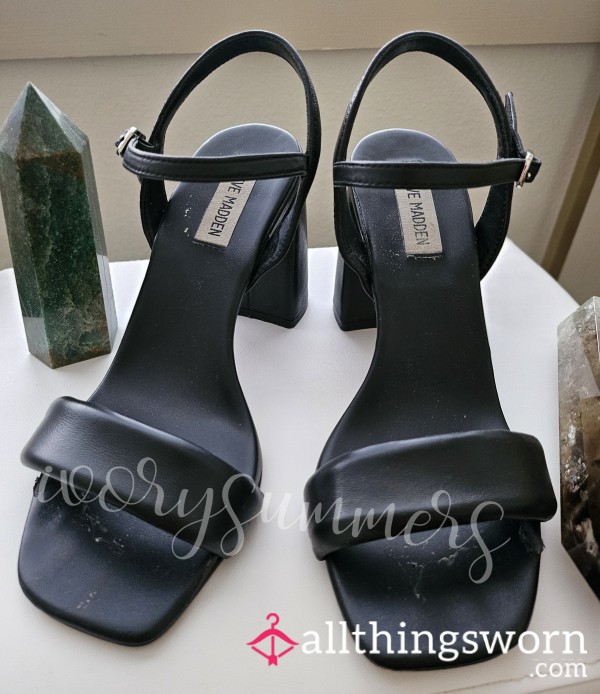 Black Heeled Sandals