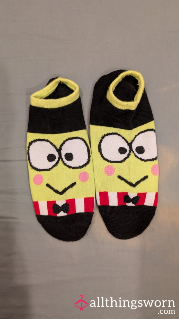 Black Hello Kitty Keroppi Ankle Socks