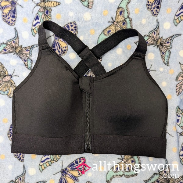 Black High-Impact Sports Bra