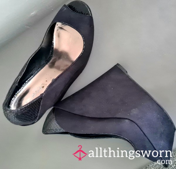 Black High Platform Heels