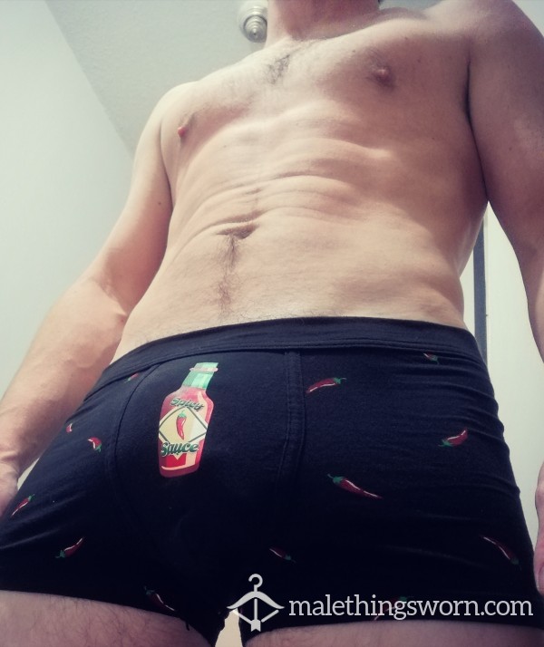 Black Boxer Briefs C*m Rag.