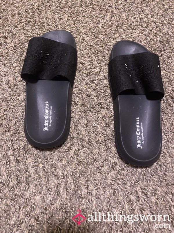 Black Juicy Couture Slides