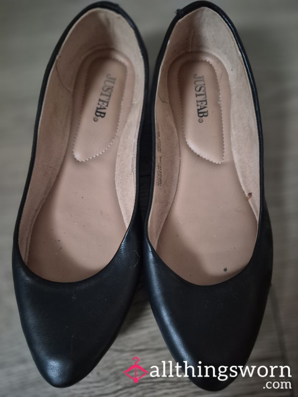 Black JustFab Flats