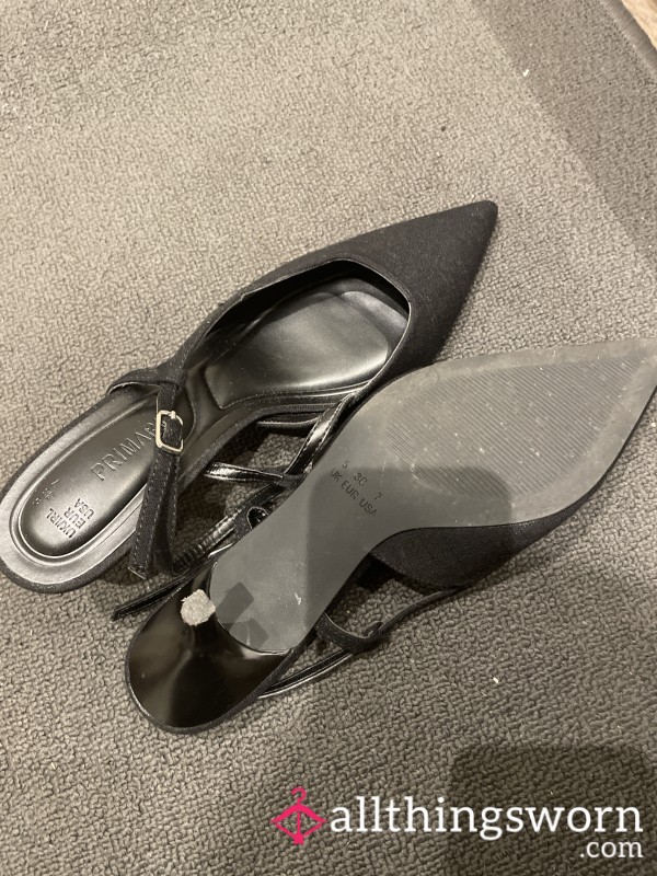 Black Kitten Heels