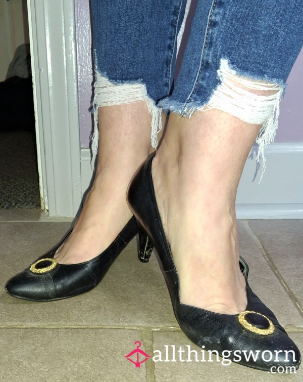 Black Kitten Heels