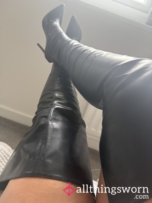 Black Knee High Boots
