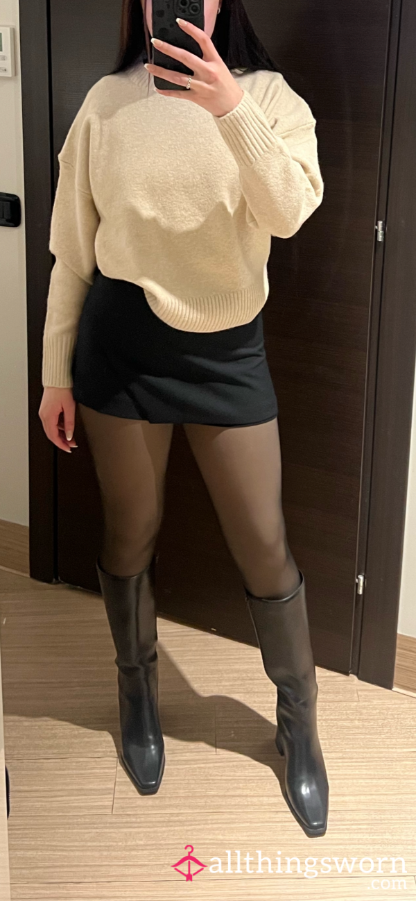 Black Knee High Boots