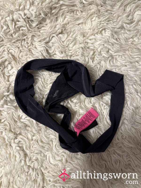 Black La-Senza Thong Size Small