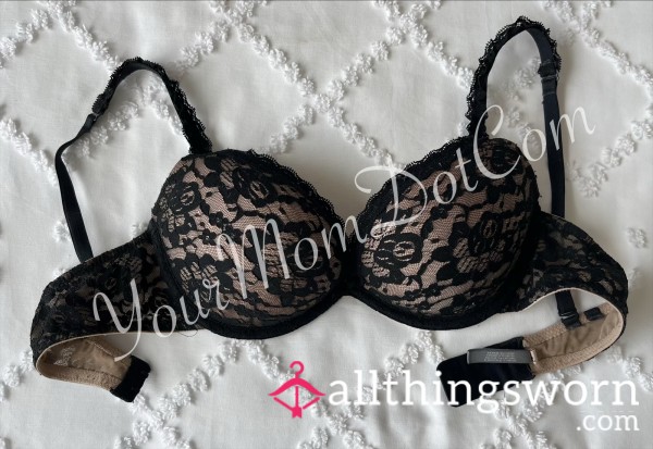 Black Lace Aerie Push-up Bra