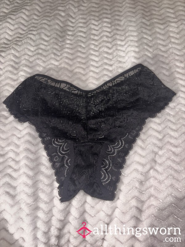 Black Lace Bikini Panties