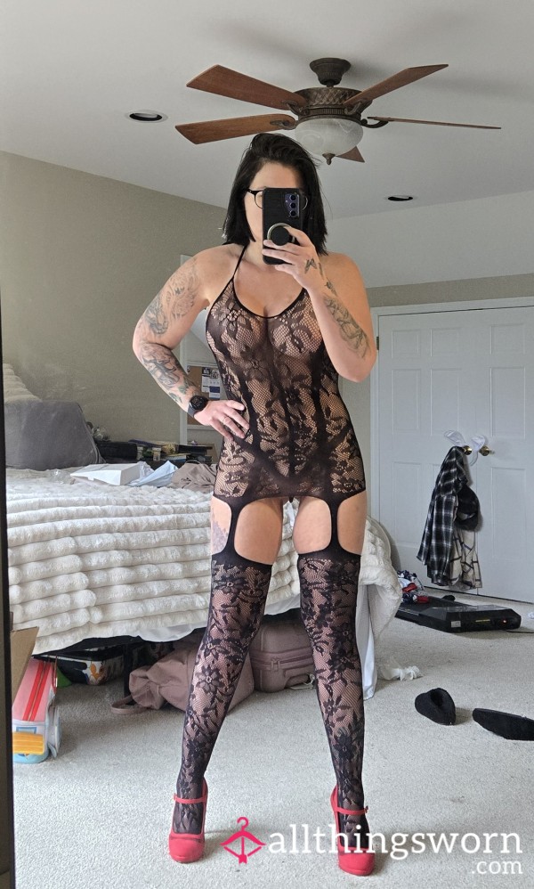 Black Lace Body Suit