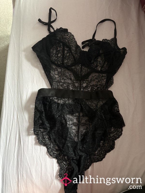 Black Lace Body Suit