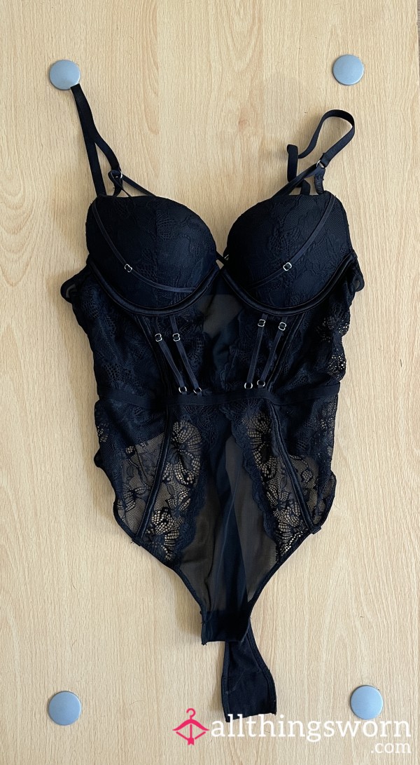 Black Lace Bodysuit (24hrs Wear)