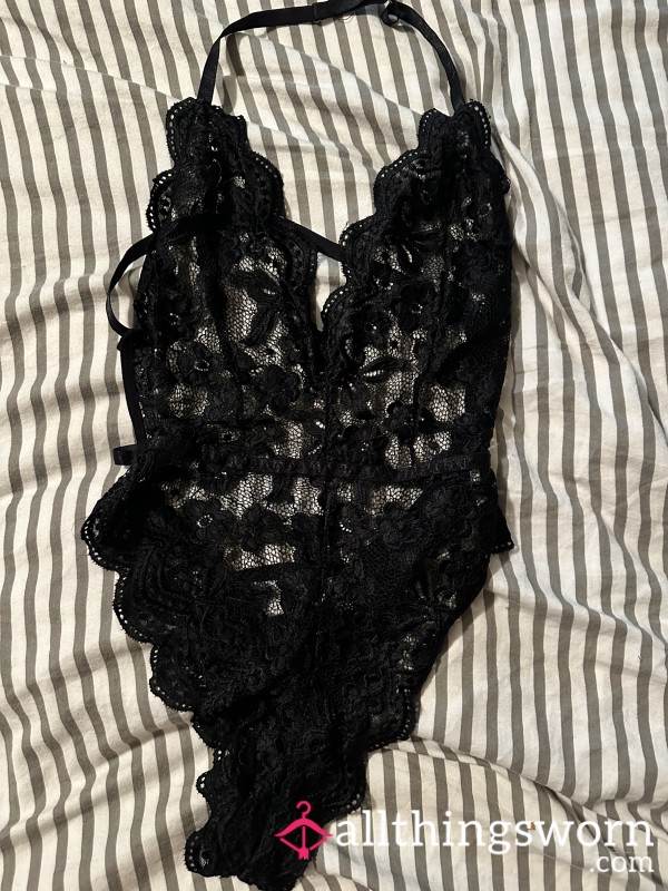 Black Lace Bodysuit Lingerie