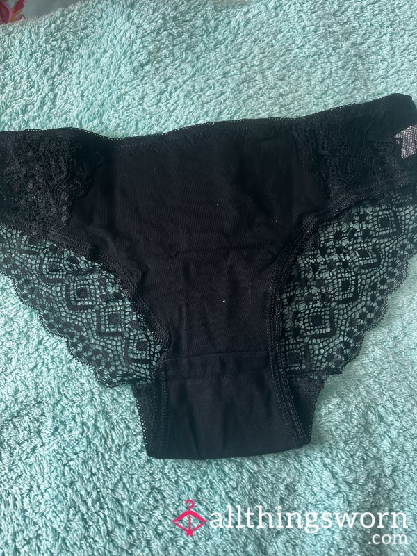Black Lace Bottom Panties