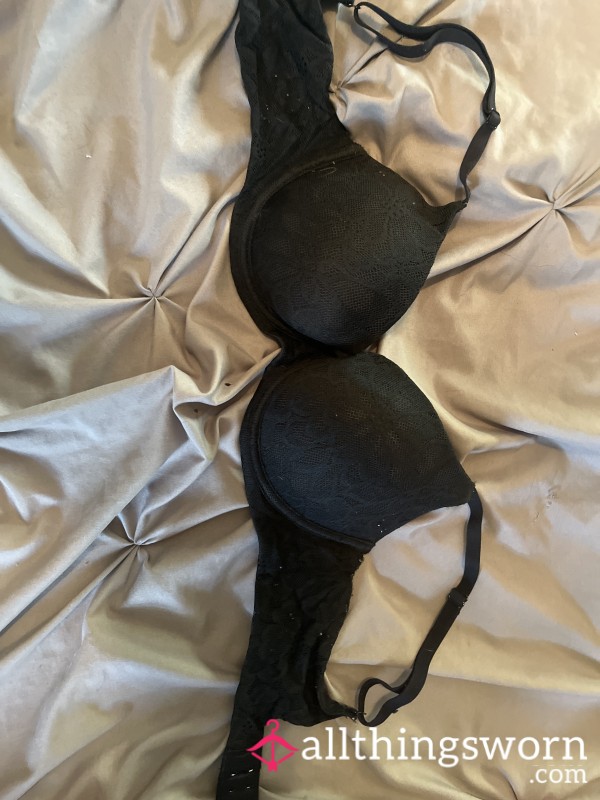 Black Lace Bra