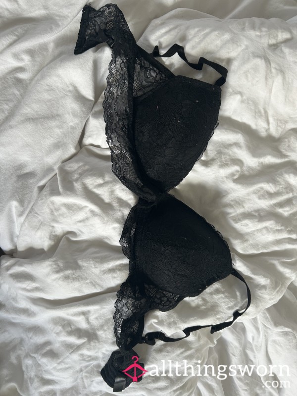 Black Lace Bra