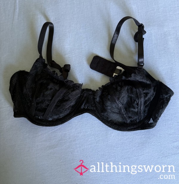 Black Lace Bra