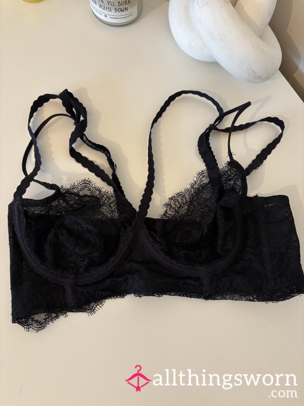 Black Lace Bra
